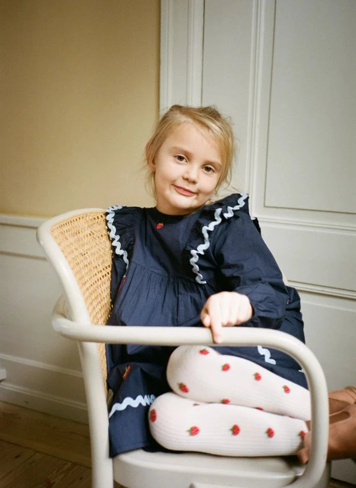 Flöss - Hannah Strawberry Dress | Navy