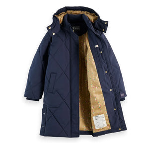 Scotch & Soda - Long padded coat | Navy
