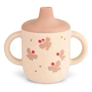 Liewood - Neil Silicone Training Cup | Butterfly/Apple Blossom