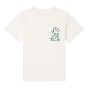 Stella McCartney Kids - Organik Pamuk Çiçek Tişört | Fildişi