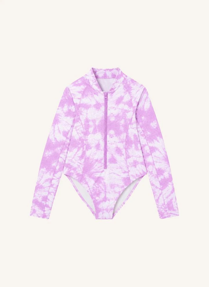 Lison Paris - Taha'a Batik Patterned UV-Protected Swimsuit | Plum