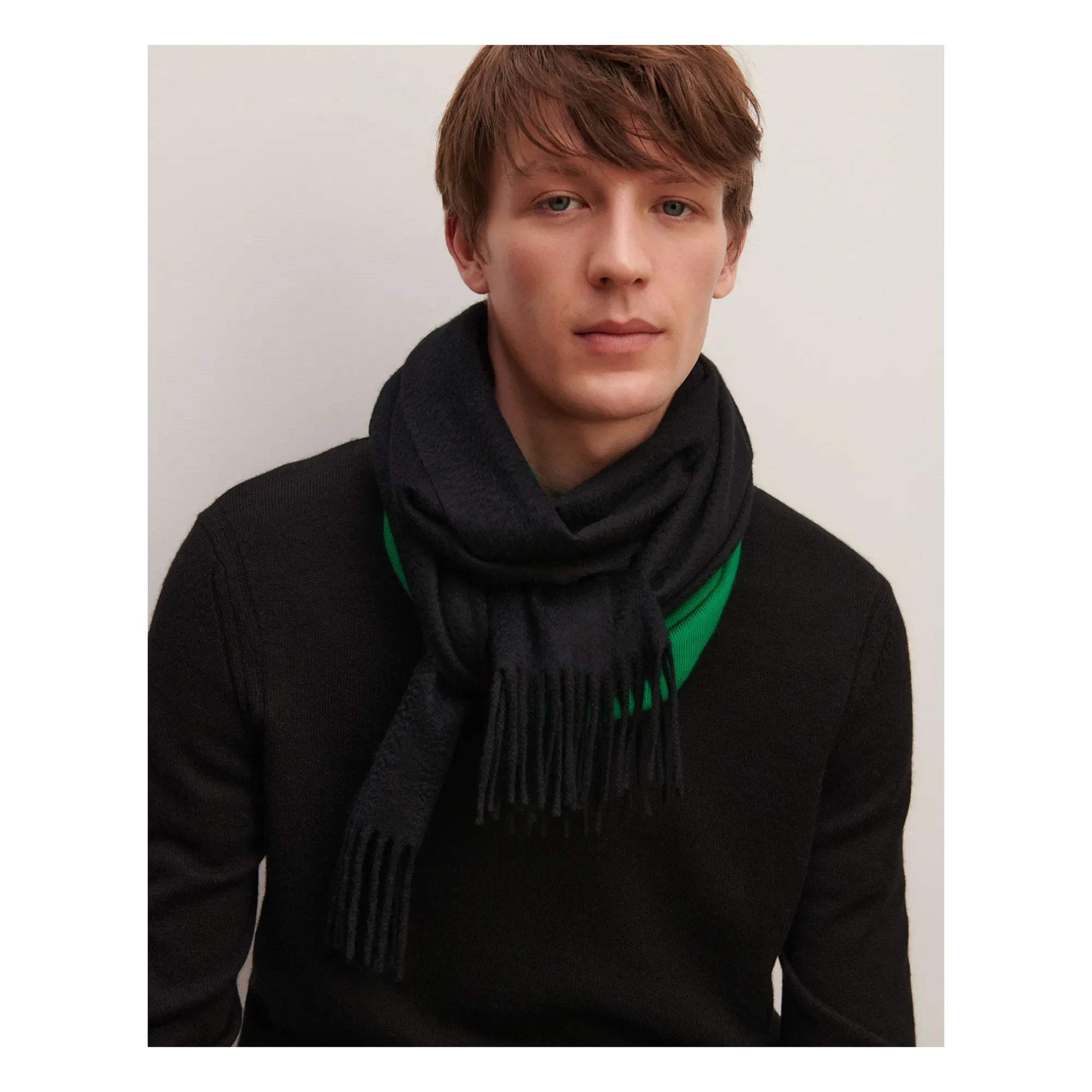 Bompard - Classic EB Cashmere Scarf | Anthracite