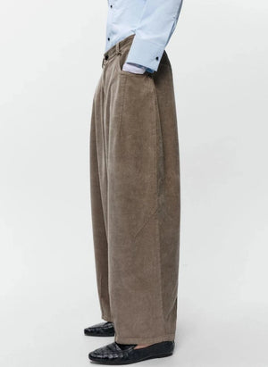Cordera - Velvet Cotton Jeans | Sage