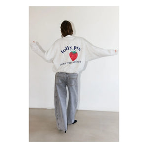 Lollys Laundry - Sydney Sweat Strawberry Cotton | Gray