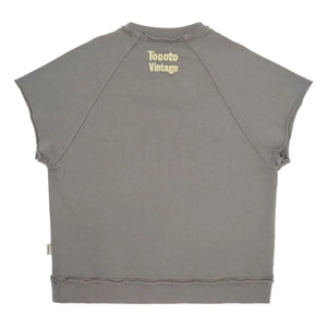 Tocoto Vintage - Short Sleeve Sweatshirt | Dark Gray