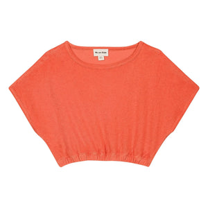 We Are Kids - Crop Bree organik pamuklu havlu Tişört | Mercan