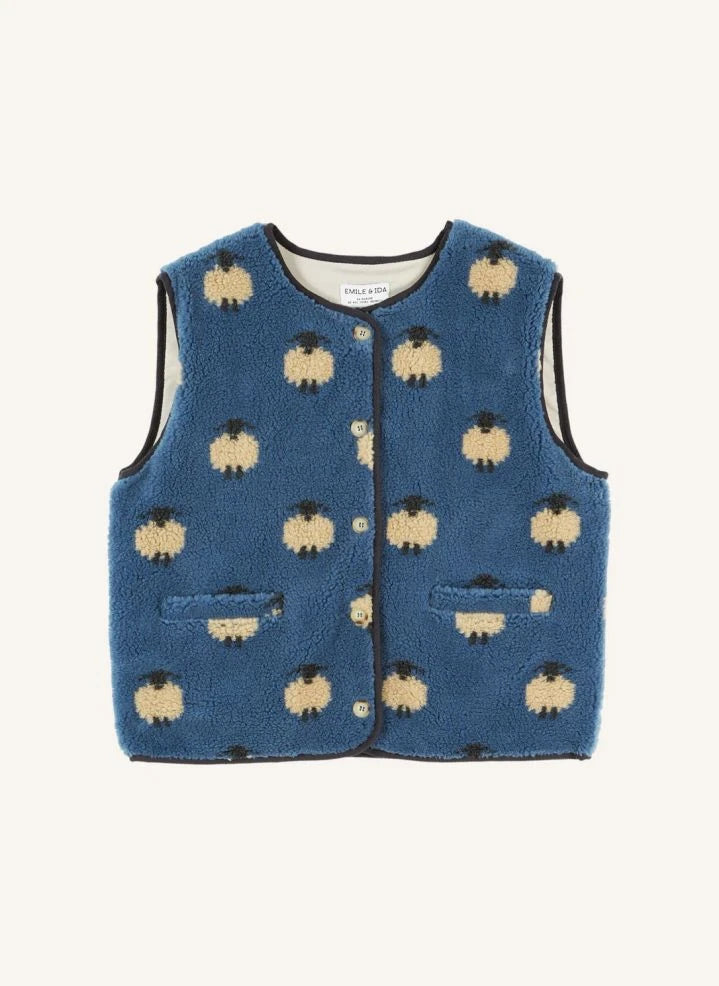 Emile et Ida - Etincelle Moutons Jacket | Blue
