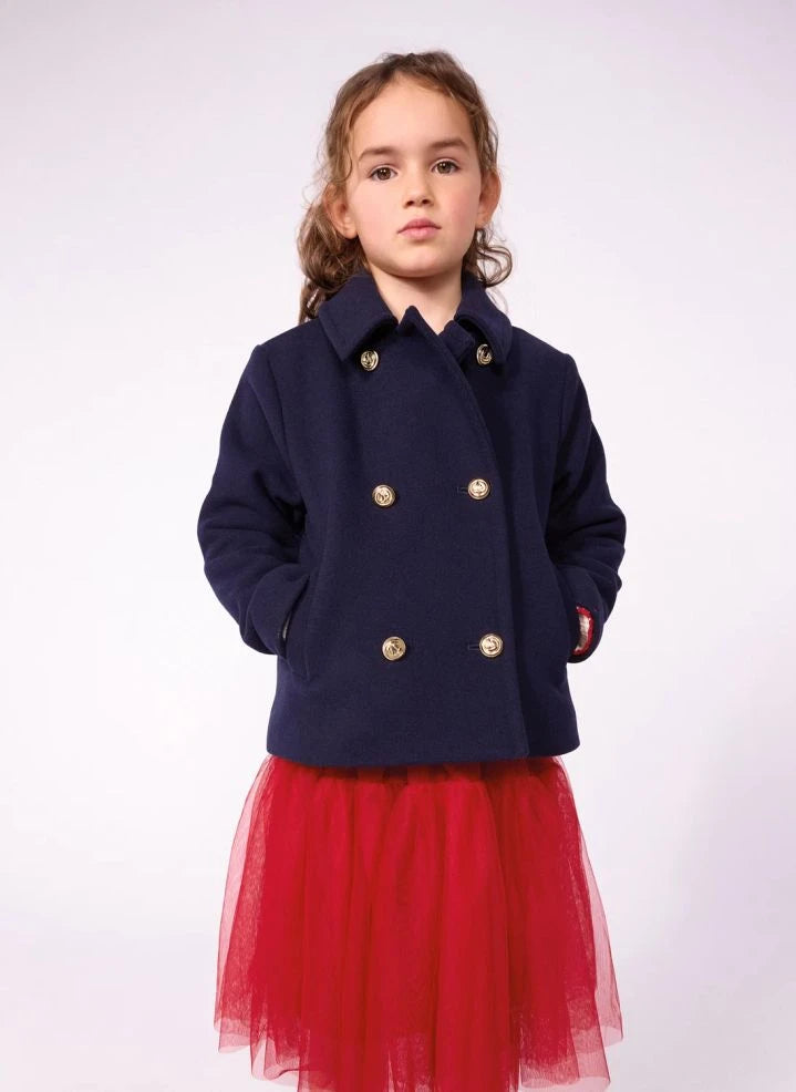 Petit Bateau - Wool peacoat | Navy