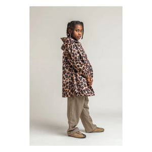 Flotte - Gabrielito Leopard Waterproof Cape Made from Recycled Fibers | Brown