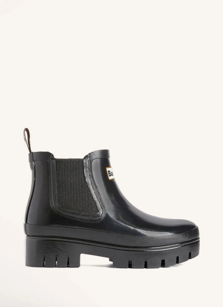 Barbour - Halton Faux Fur Welly Boots | Black