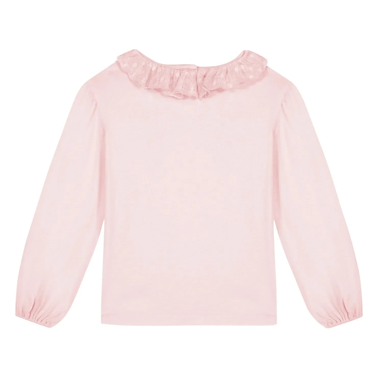 Bonton - Piris fırfırlı yakalı T-shirt | Pembe