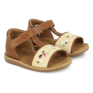 Pom d'Api - Air Natur Fleurs sandals | Cannelle