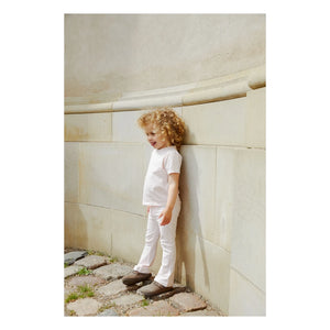 Copenhagen Colors - Organic Cotton Striped Trousers | Powder Pink
