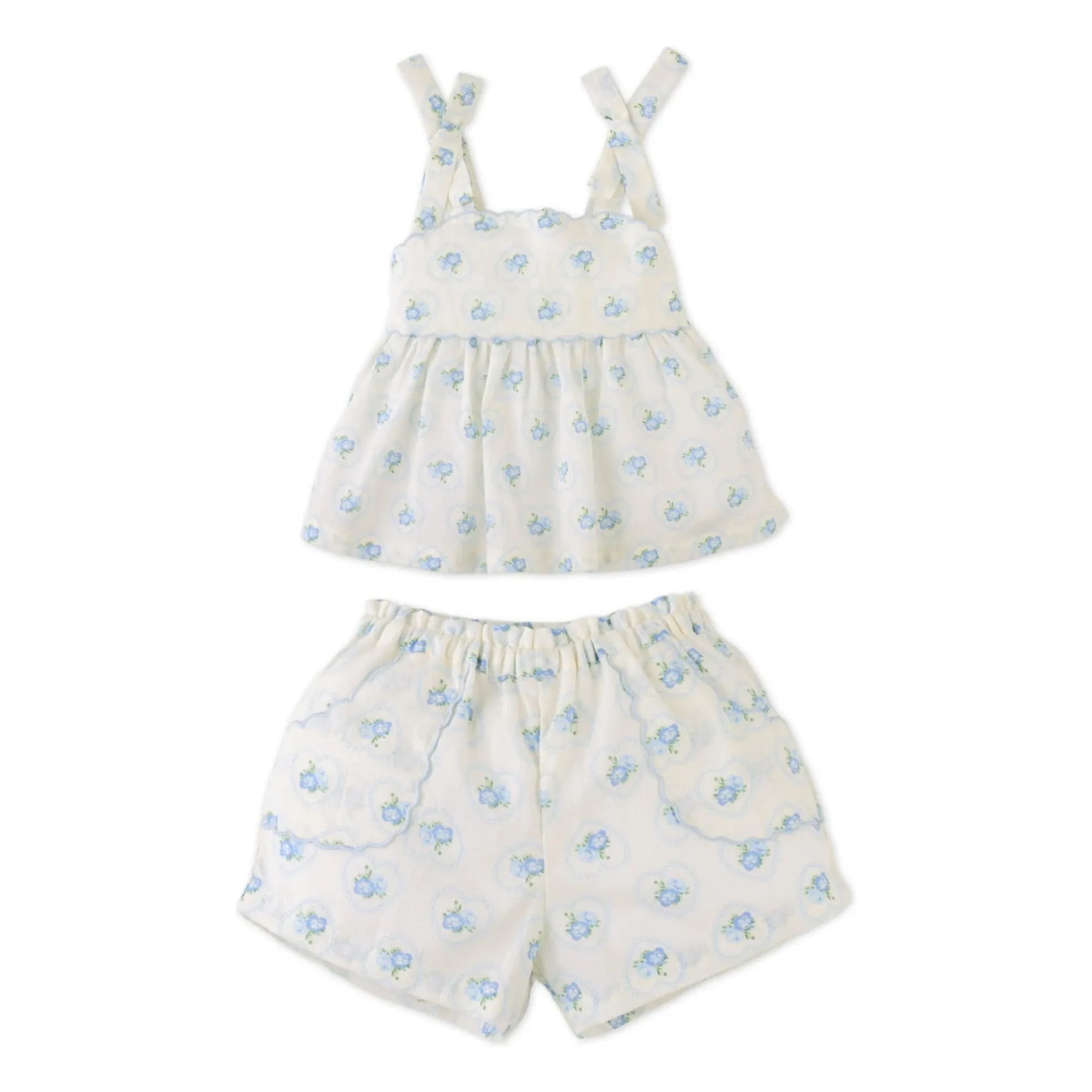 Gingersnaps - Dallas Top & Shorts Set | Ecru