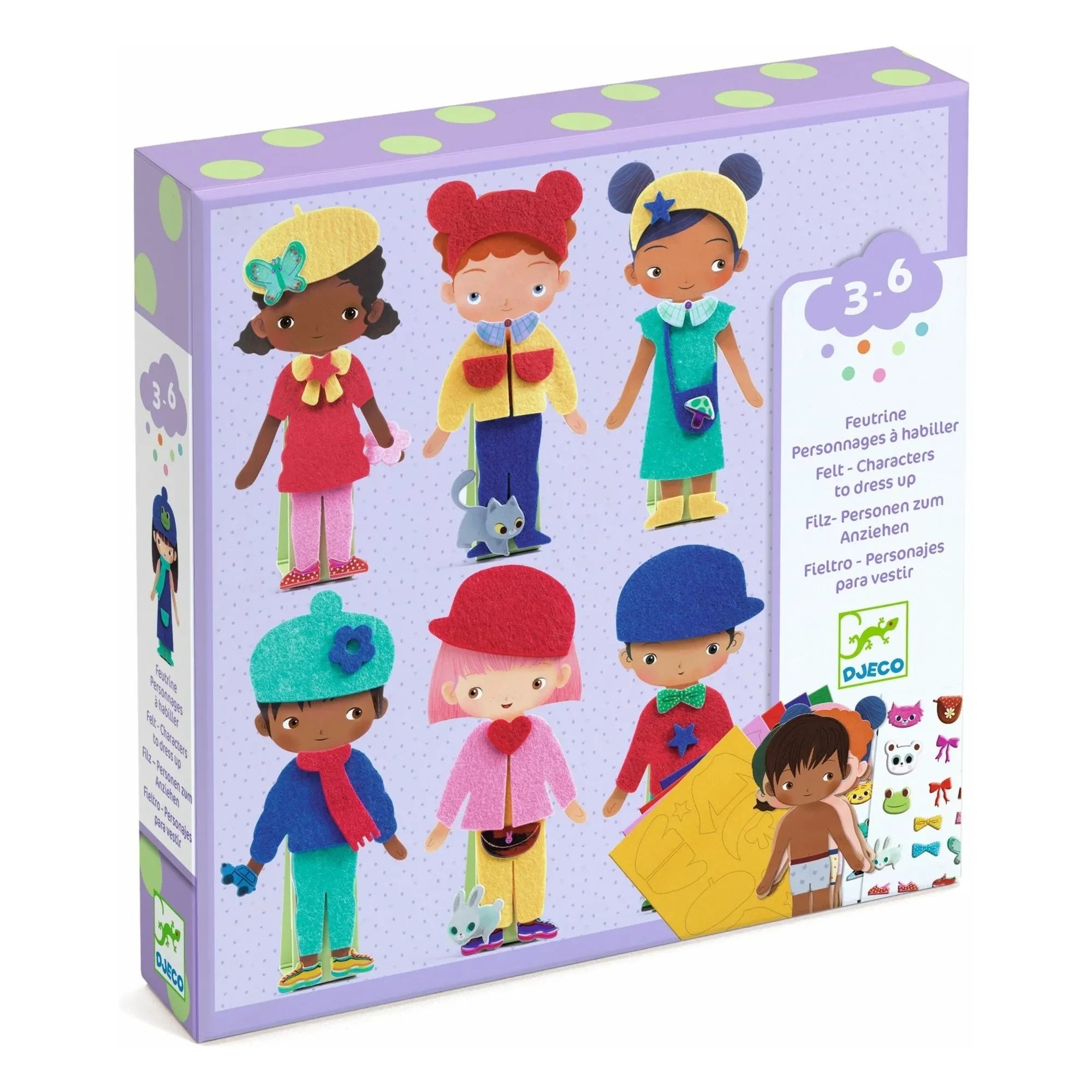 Djeco - Felt Character Dress-Up