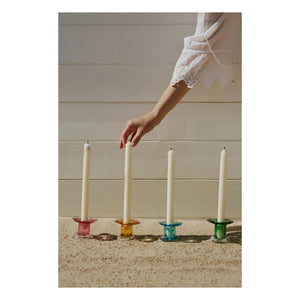 Denise - Stella Glass Candle Holder | Pink