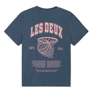 Les Deux - Hoop Organic Cotton T-Shirt | Blue