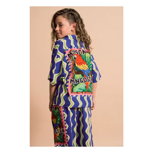 Maison Mangostan - Wave Pantolon Parrot | Lacivert