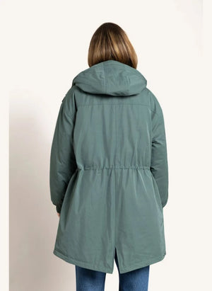Smallable Woman - Zebra Geri Dönüştürülmüş Elyaf Astarlı Parka | Teal