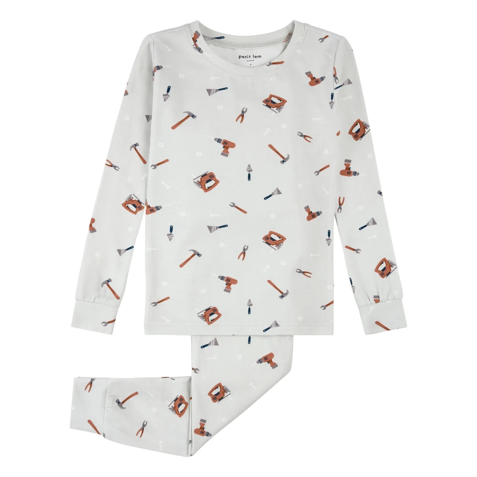 Petit Lem - Pyjamas Tools Organic Cotton and Modal | Gray