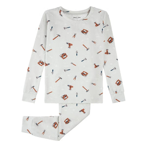 Petit Lem - Pyjamas Tools Organic Cotton and Modal | Gray
