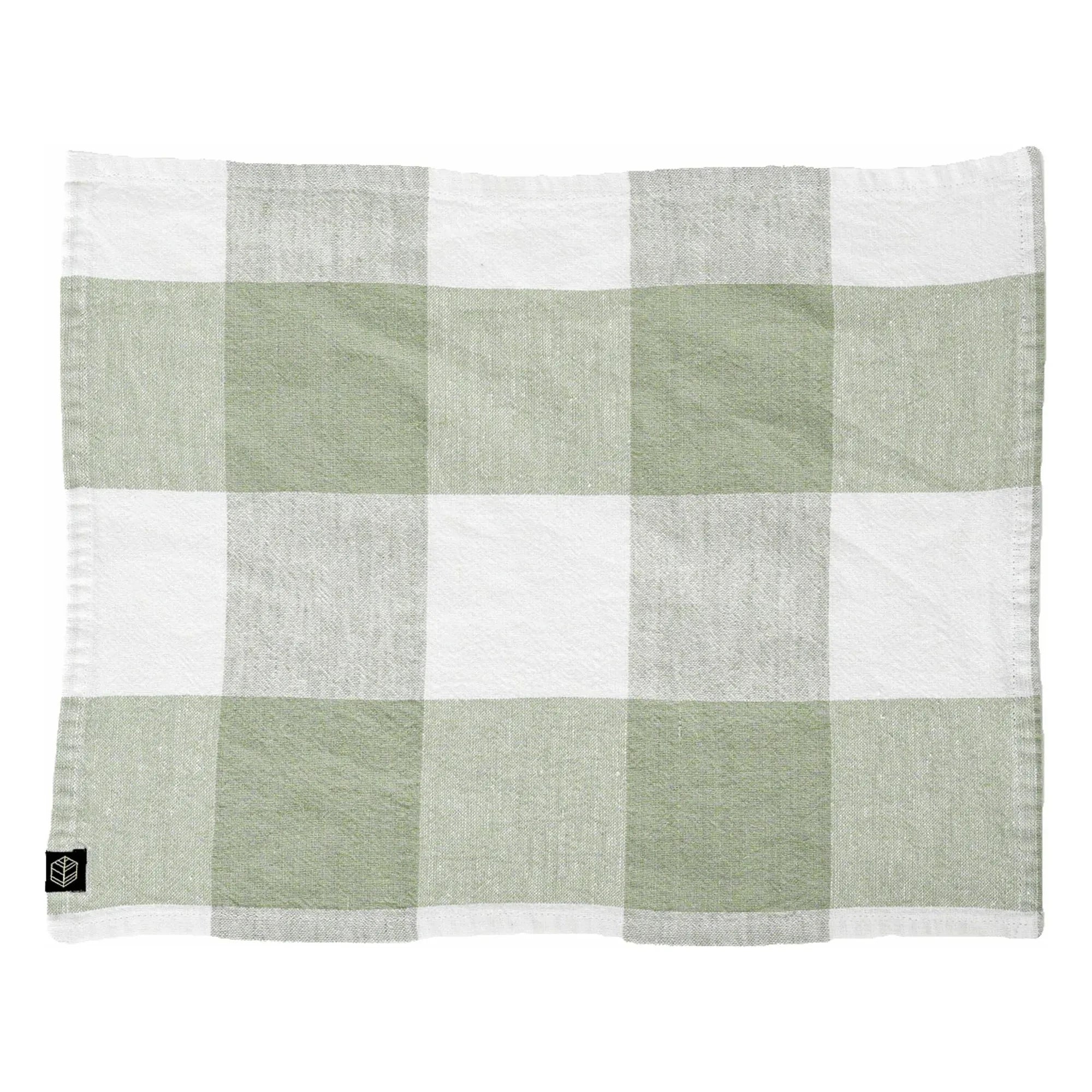 Haomy - Palma II Mestizo Napkin | Almond Green