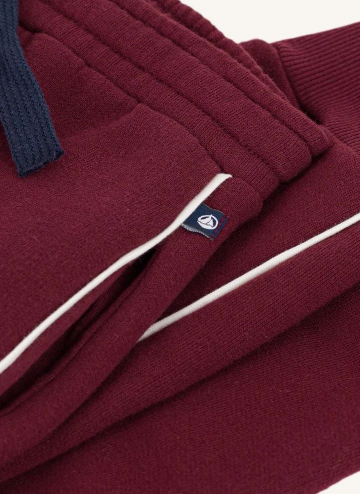 Petit Bateau - Organic Cotton Slim-Leg Jogger | Bordeaux