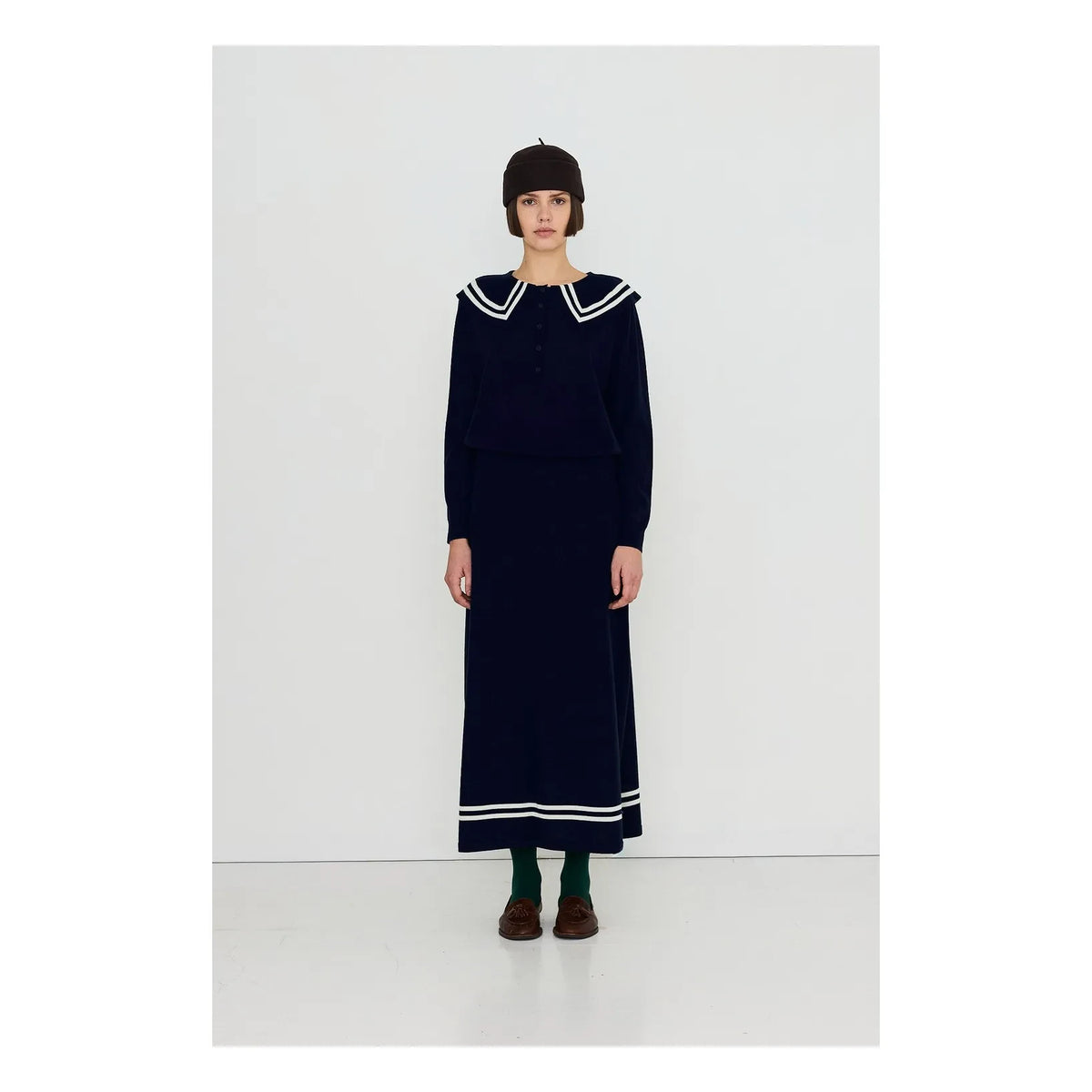 The Tiny Big Sister - Wool Sailor Sweater | Navy