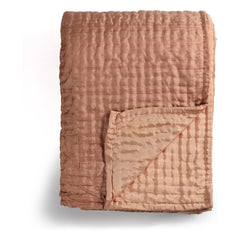 Le Monde Sauvage - Ritournelle Silk Bedspread | Blush