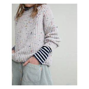 Búho - Botonato Chiné Sweater | Gray