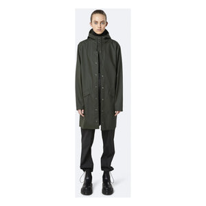 Rains - Unisex Long Waterproof Milled Coat | Green