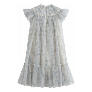 C'era Una Volta - Marisol Fleurie elbise | Gri mavi