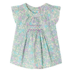 Bonpoint - Laurie Liberty Organic Cotton Blouse | Light Green