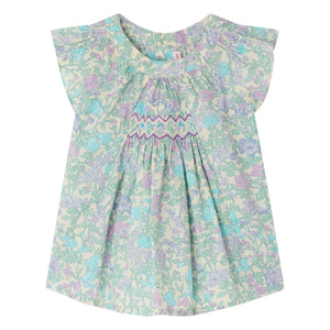 Bonpoint - Laurie Liberty Organic Cotton Blouse | Light Green