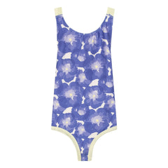 My First Cantê - Textured Floral Willow Swimsuit | Blue