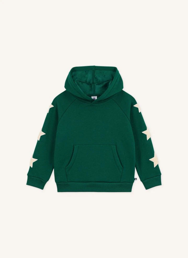 Petit Bateau - Green Stars Hoodie