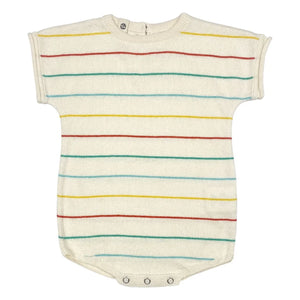 Bayiri - Botanik Striped Organic Cotton Bodysuit | Ecru