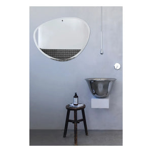 M Nuance - Extra Flat Tilted Oval Mirror - 87x67 cm