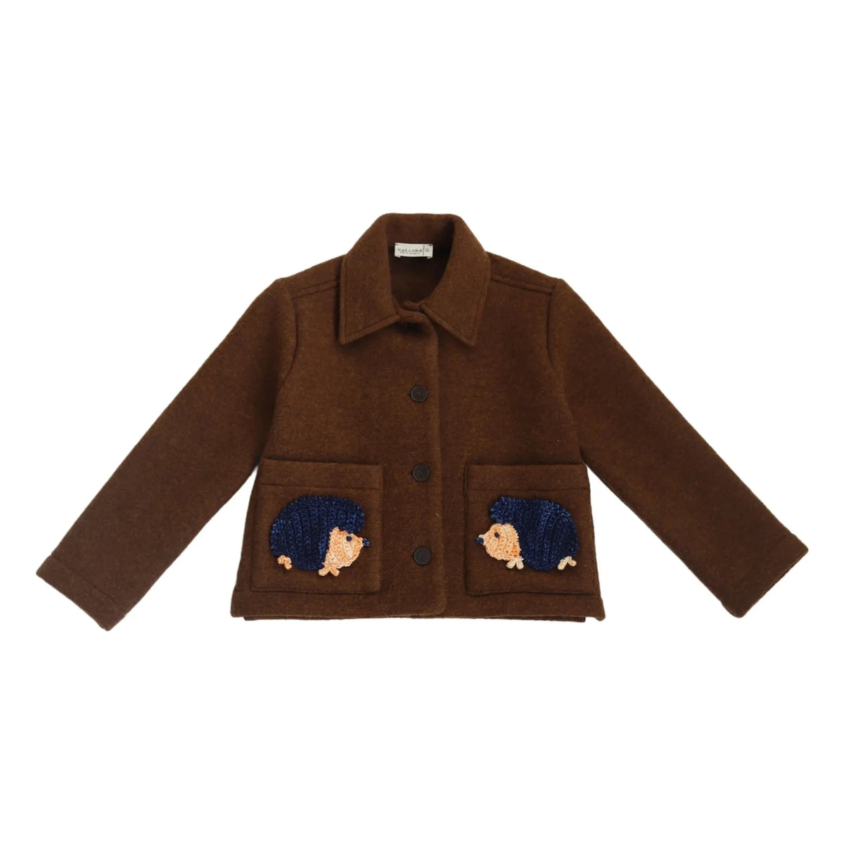 Kalinka - Hedgehog Felt Wool Jacket | Brown
