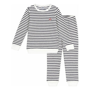 Petit Bateau - Sailor Towel Modal Pajamas | Navy Blue