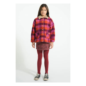 Piupiuchick - Wool Checkered Jacket | Pink