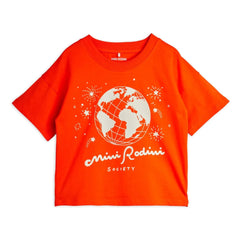 Mini Rodini - Mini Rodini organik pamuklu T-shirt | Kırmızı