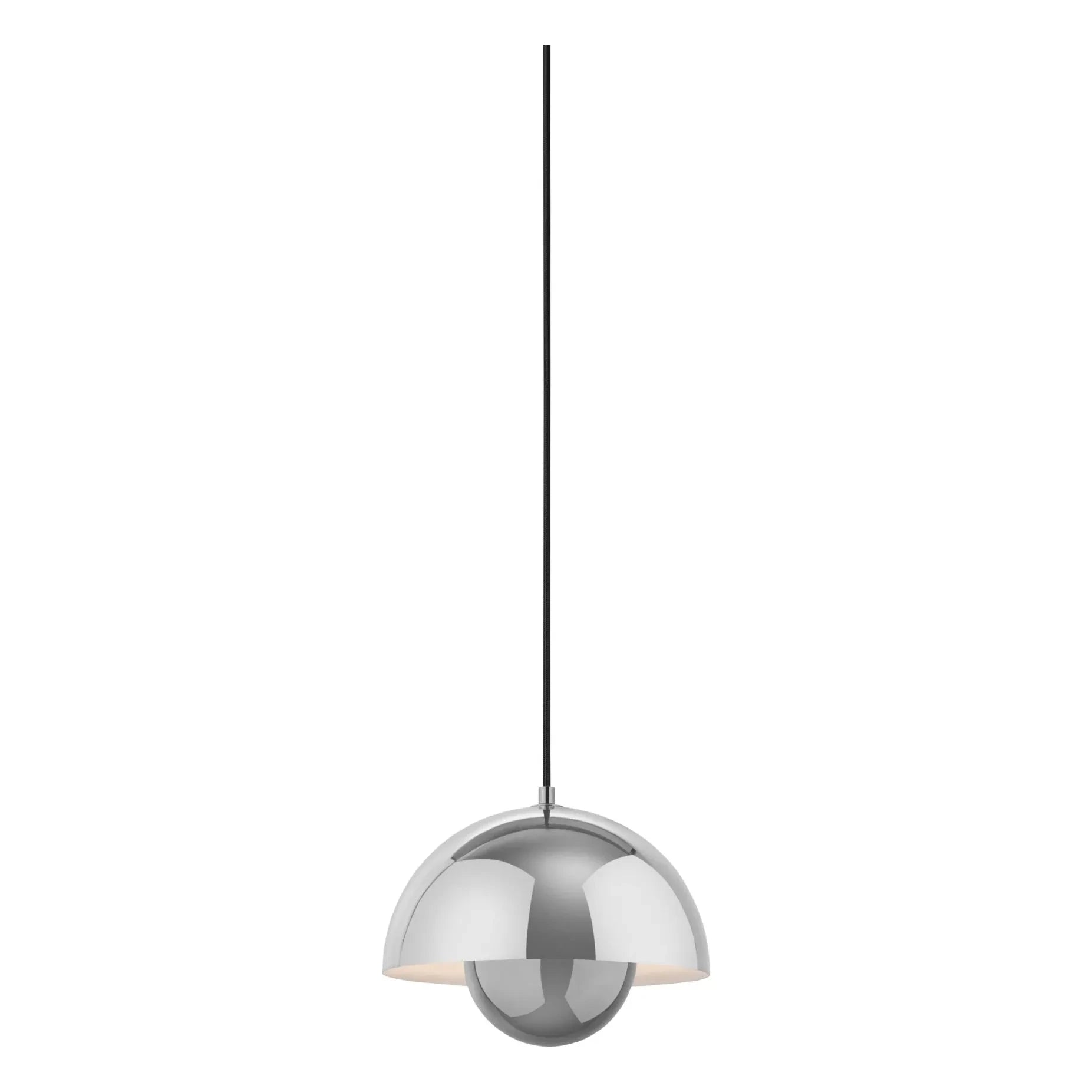 & Tradition - Flowerpot VP1 Pendant Lamp, Verner Panton | Chrome