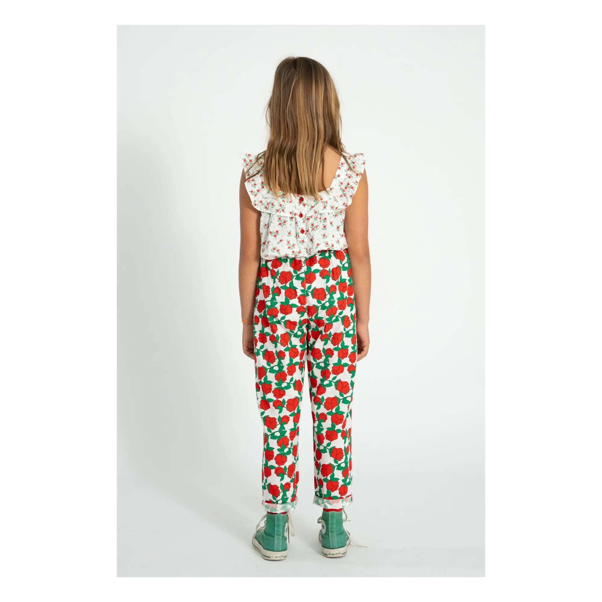 Piupiuchick - Floral Pants | White