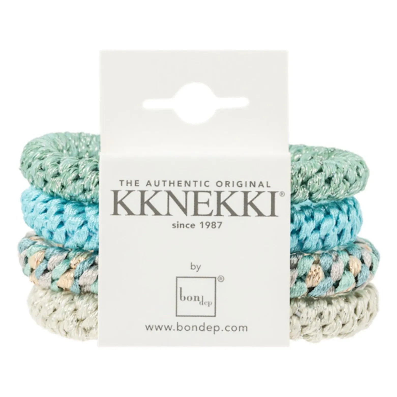 Bon Dep - 4-piece Kknekki 58 hair clip set | Turquoise