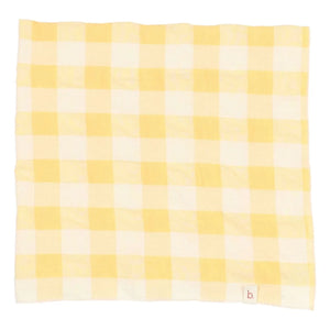 Búho - Yellow Gingham Seersucker Bandana