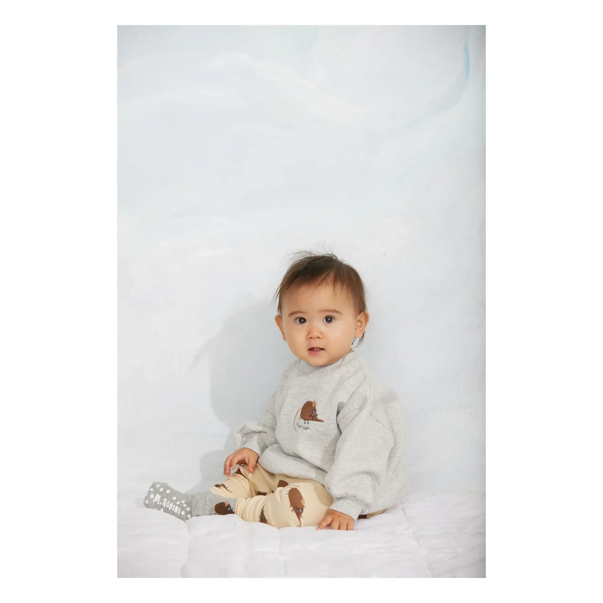 Mini Rodini - Organic Cotton Mouse Tights | Beige