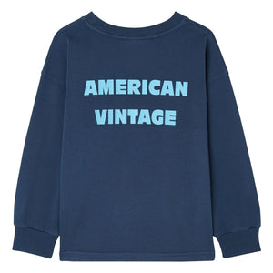 American Vintage - Fizvalley Long Sleeve T-Shirt | Navy Blue