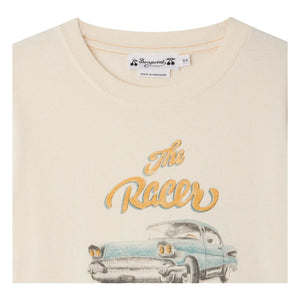 Bonpoint - Thibald Car Toy T-Shirt Organic Cotton | Ivory