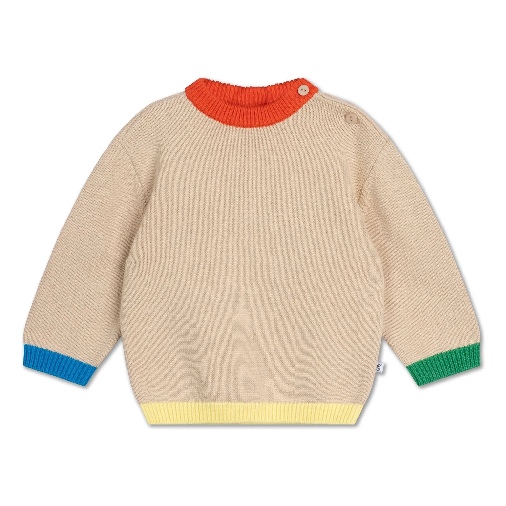 Repose AMS - Color Block Knit Sweater | Beige